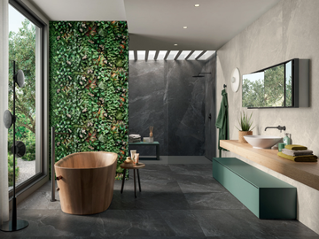 ZERO.3 STONE TRACE - ABYSS - Porcelain stoneware wall/floor tiles with stone effect by Panaria Ceramica - view 2
